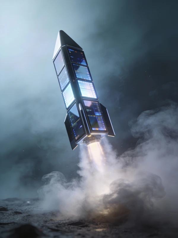 Futuristic Rocket Launch