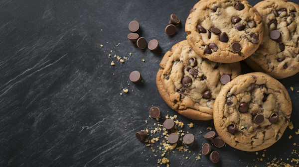 Freshly Baked Chocolate Chip Cookies