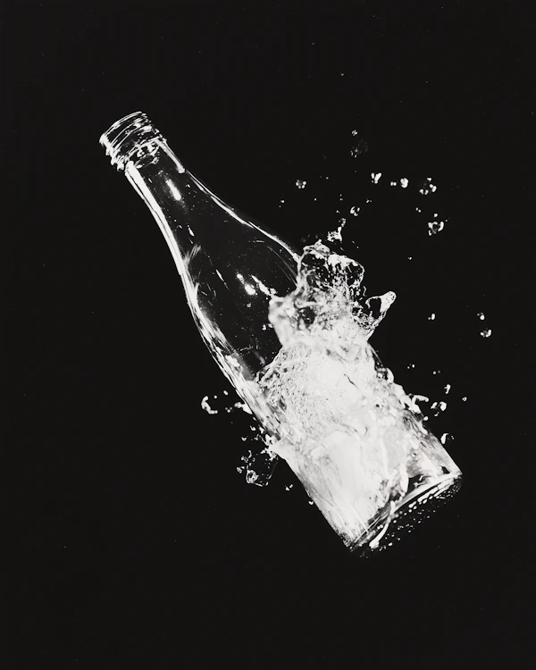 Splashing Glass Bottle