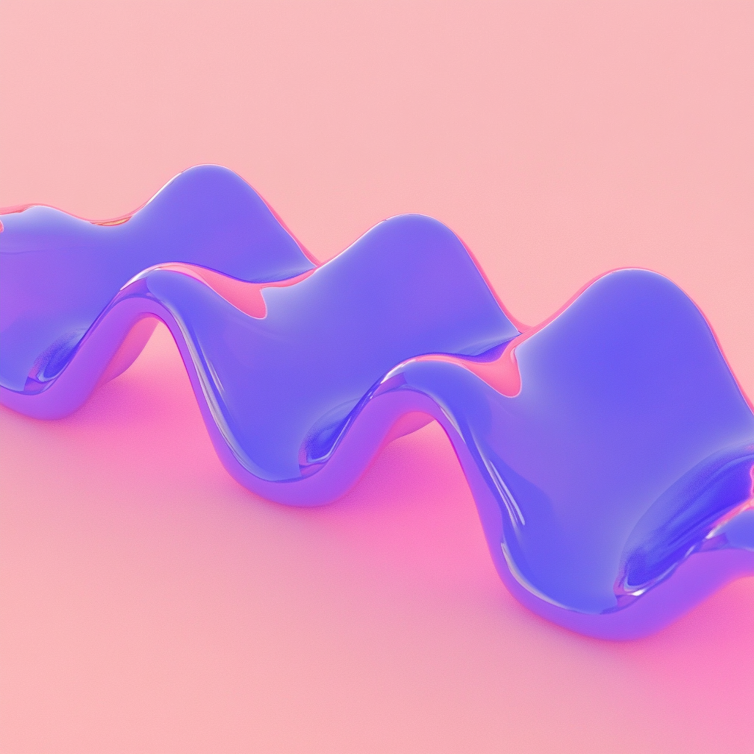 Fluid Sculpture in Pink Ambiance