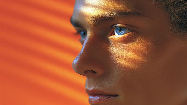 Golden Profile Portrait