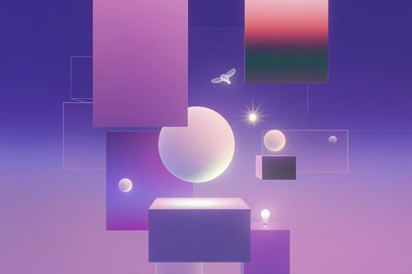 Surreal Geometric Scene