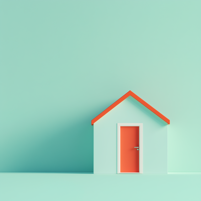 Minimalist Stylized House Illustration