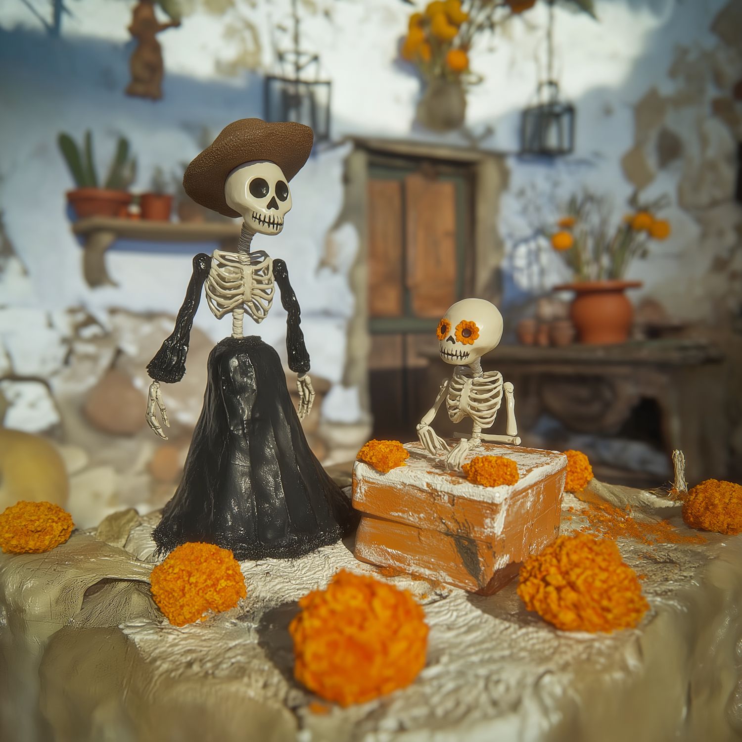 Day of the Dead Skeleton Figures