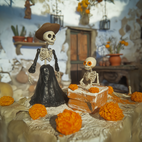 Day of the Dead Skeleton Figures