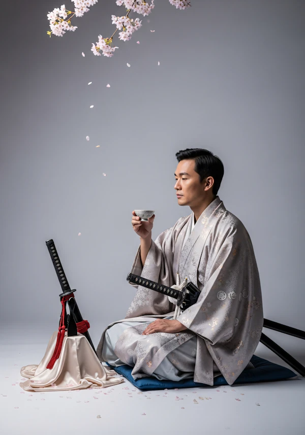 Serene Kimono Moment