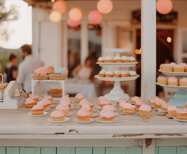 Cozy Outdoor Bakery Display