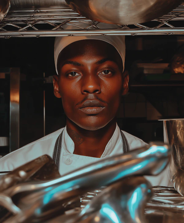 Focused Professional Chef
