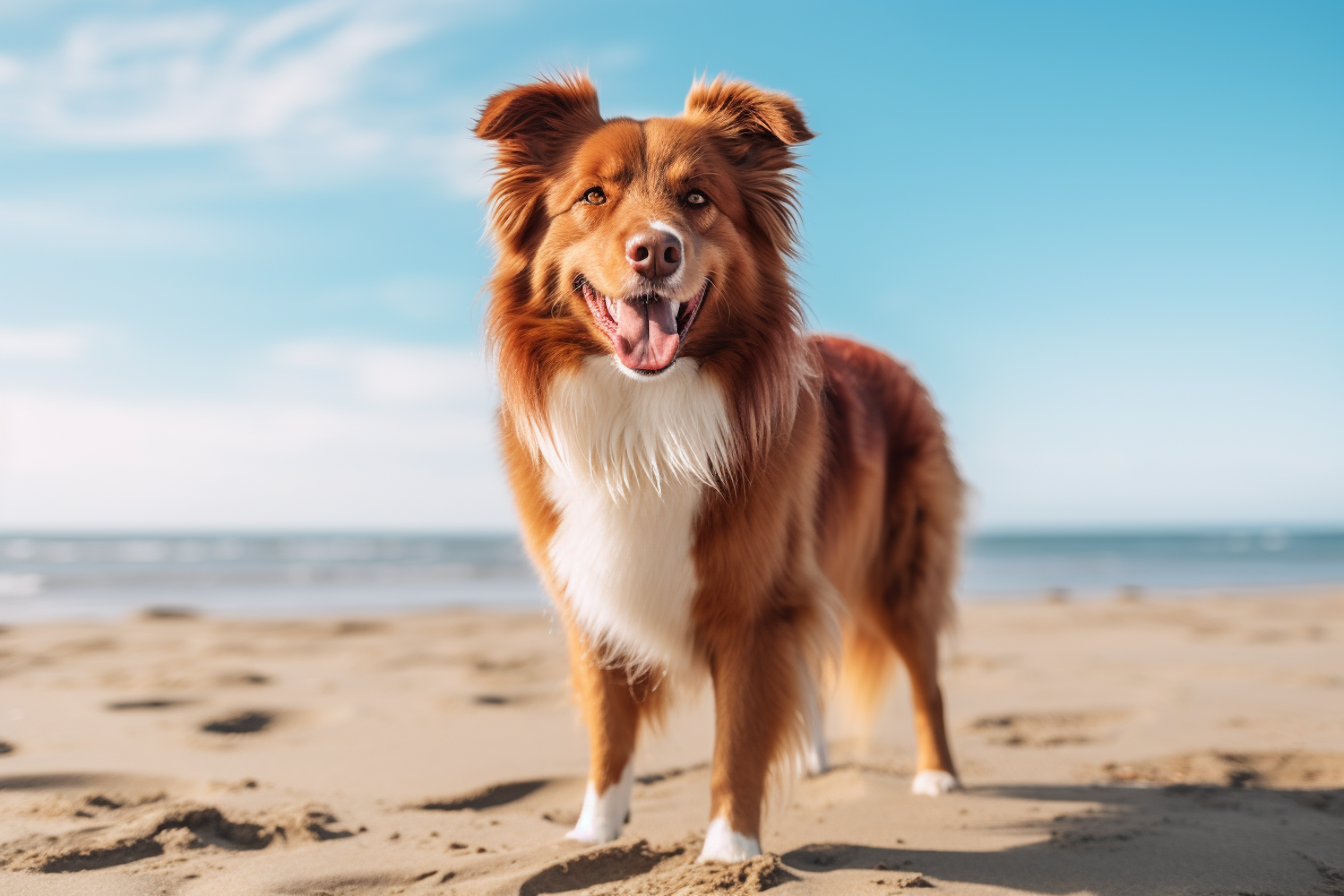 Joyful Shoreline Canine