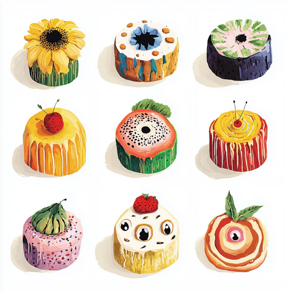 Colorful Dessert Art