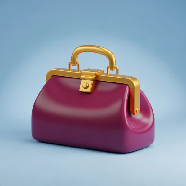 Elegant Magenta Handbag
