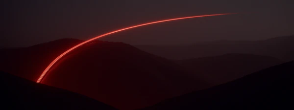 Glowing Light Trail