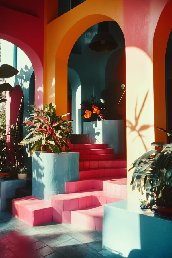 Vibrant Architectural Scene