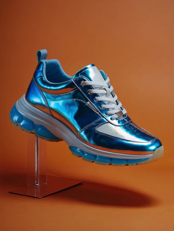 Futuristic Blue Sneaker