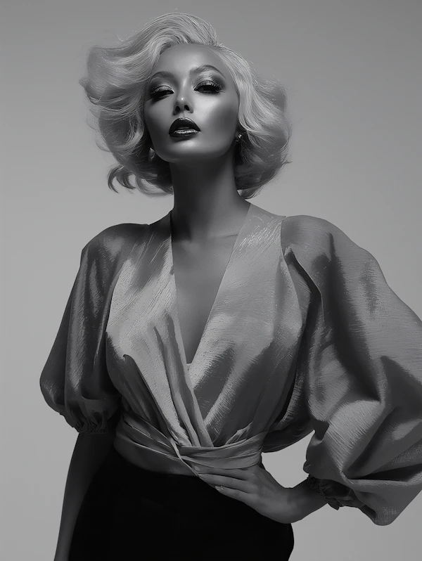 Elegant Monochrome Portrait