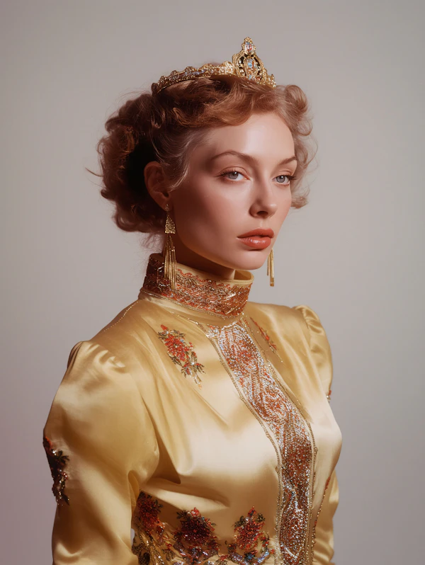 Regal Golden Portrait