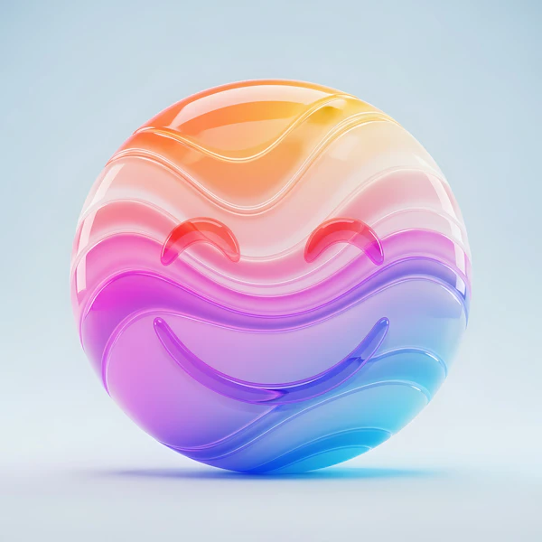 Colorful Smiling Sphere