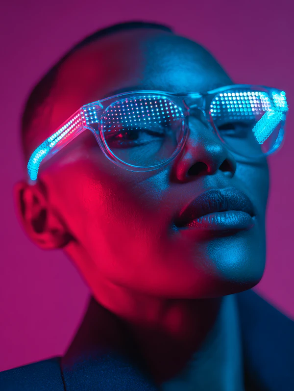 Futuristic Glasses Portrait