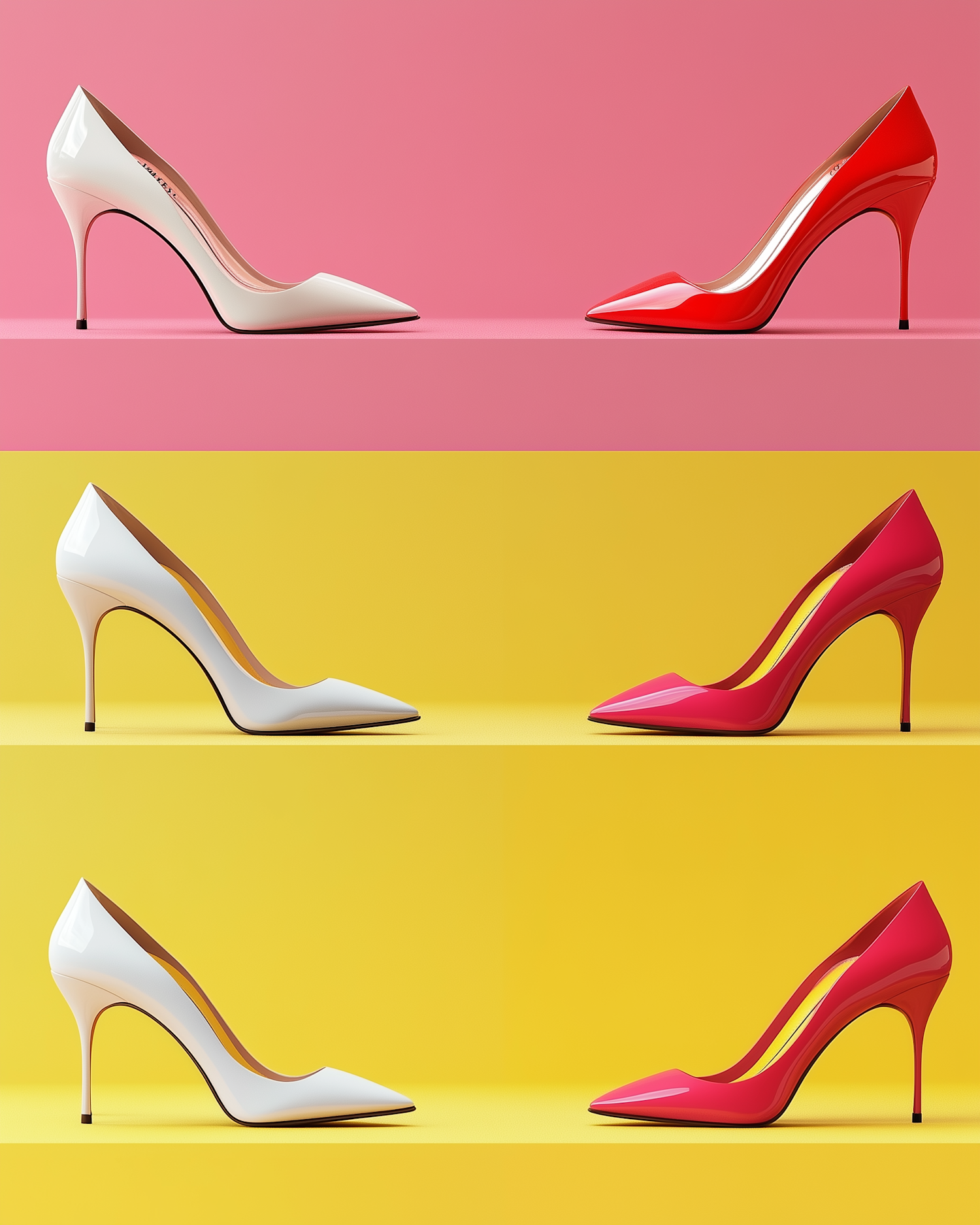 High-Heeled Shoes Display