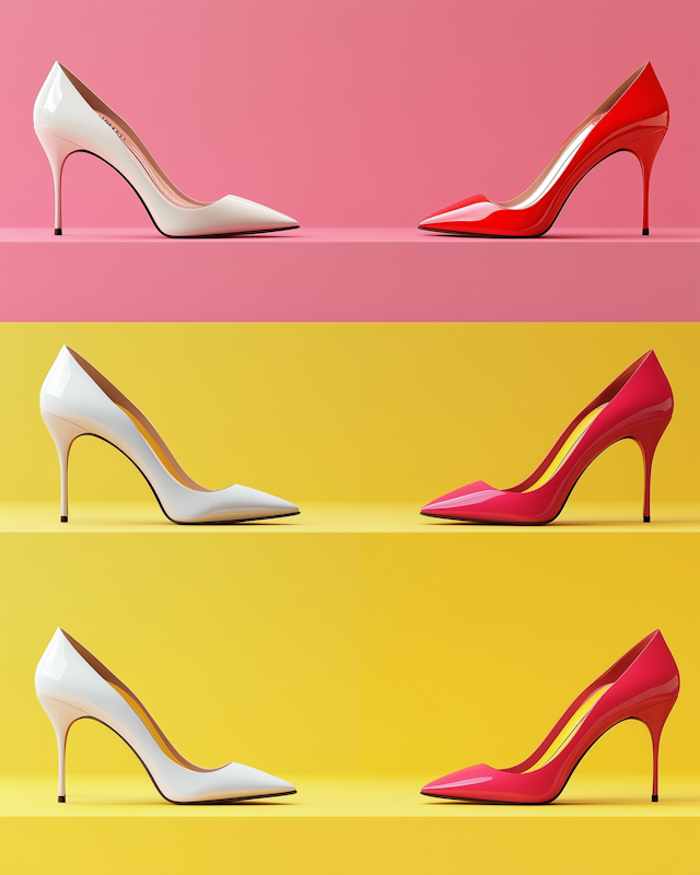 High-Heeled Shoes Display