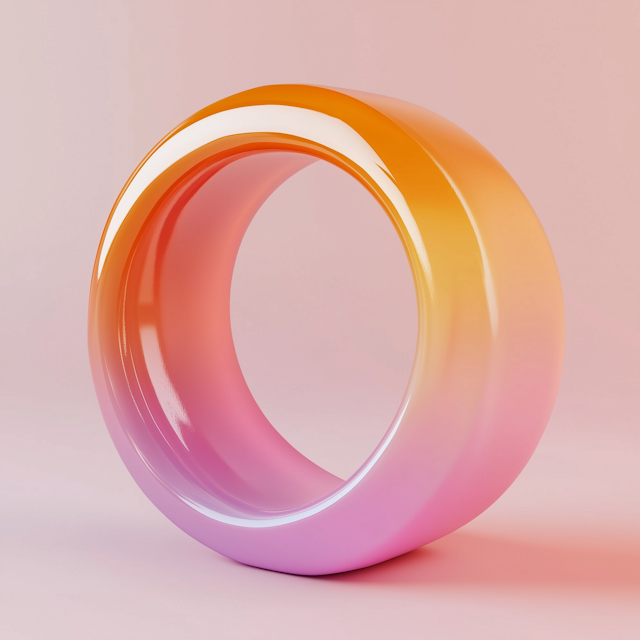 Glossy Gradient Torus