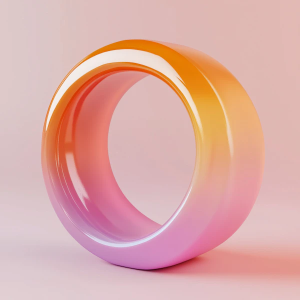 Glossy Gradient Torus