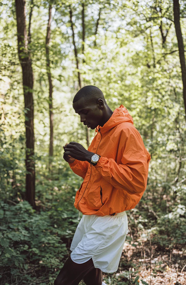 Contemplative Moment in the Forest