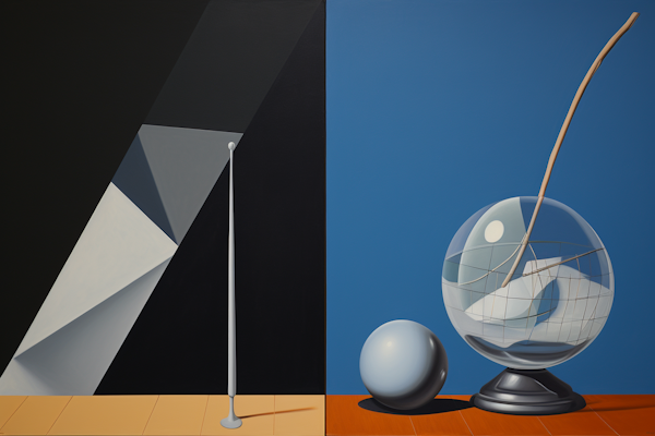 Equilibrium in Contrasts: Abstract Geometries and Surreal Spheres