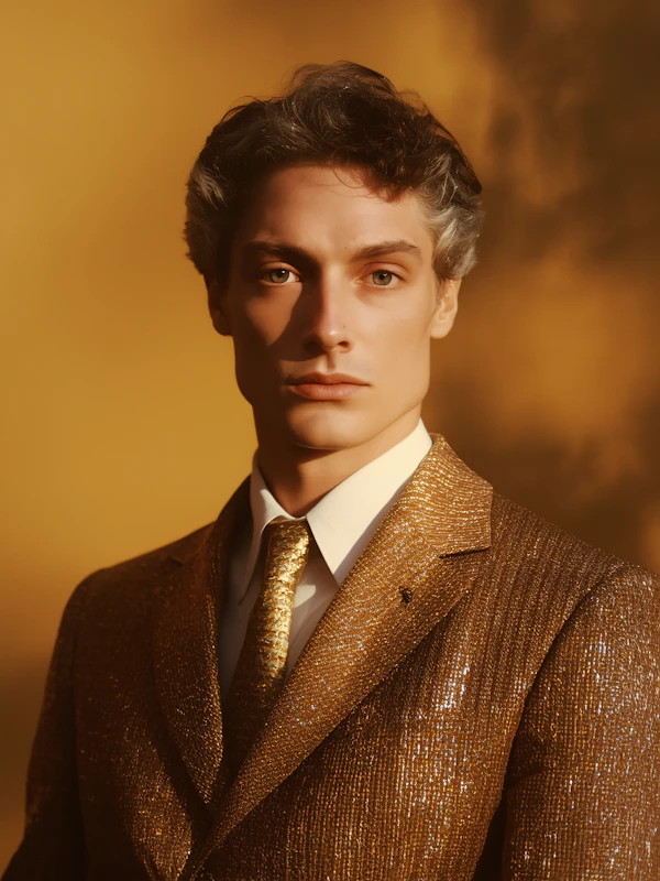 Golden Suit Portrait