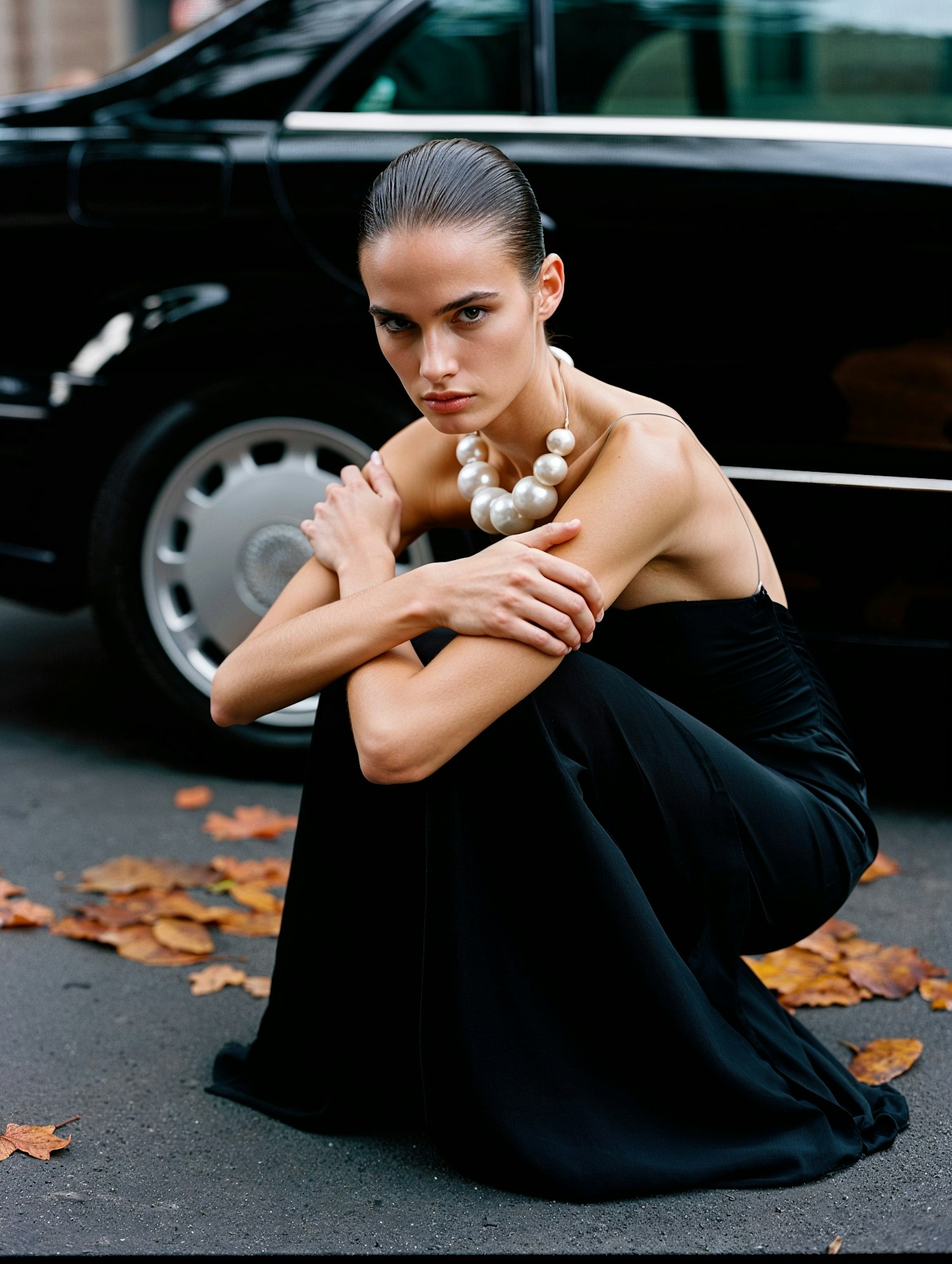 Elegant Woman on Street