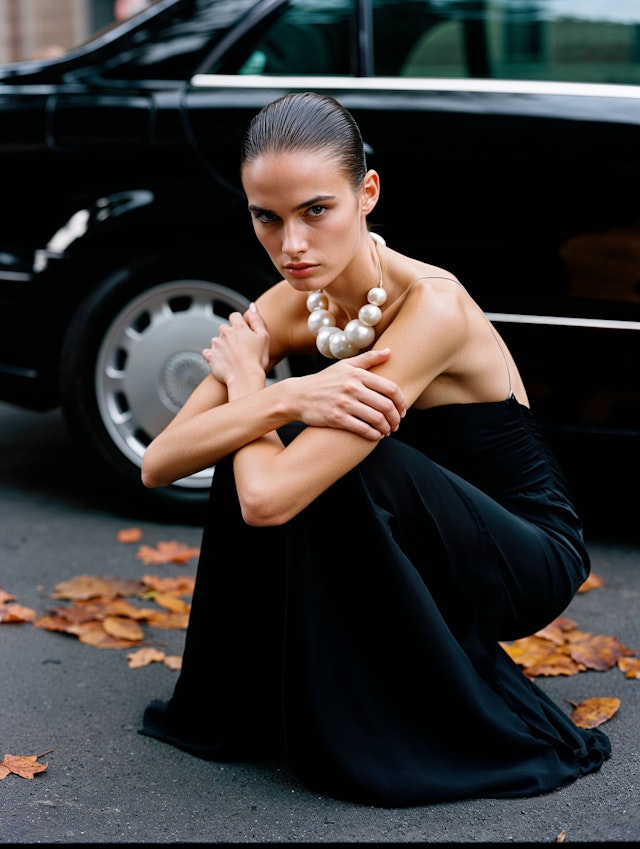 Elegant Woman on Street