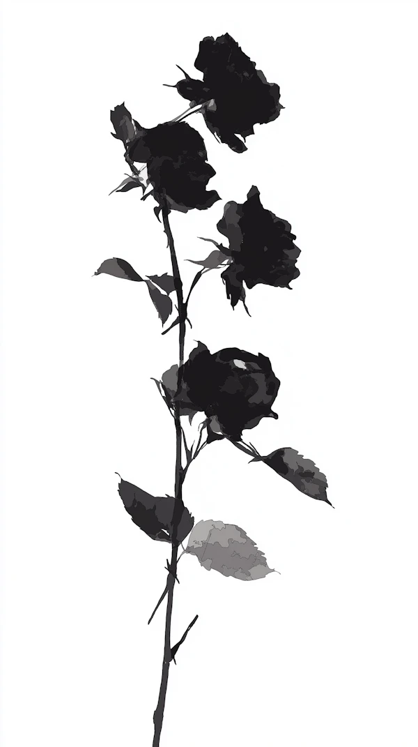 Minimalist Rose Art