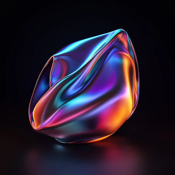 Abstract Metallic Fluid