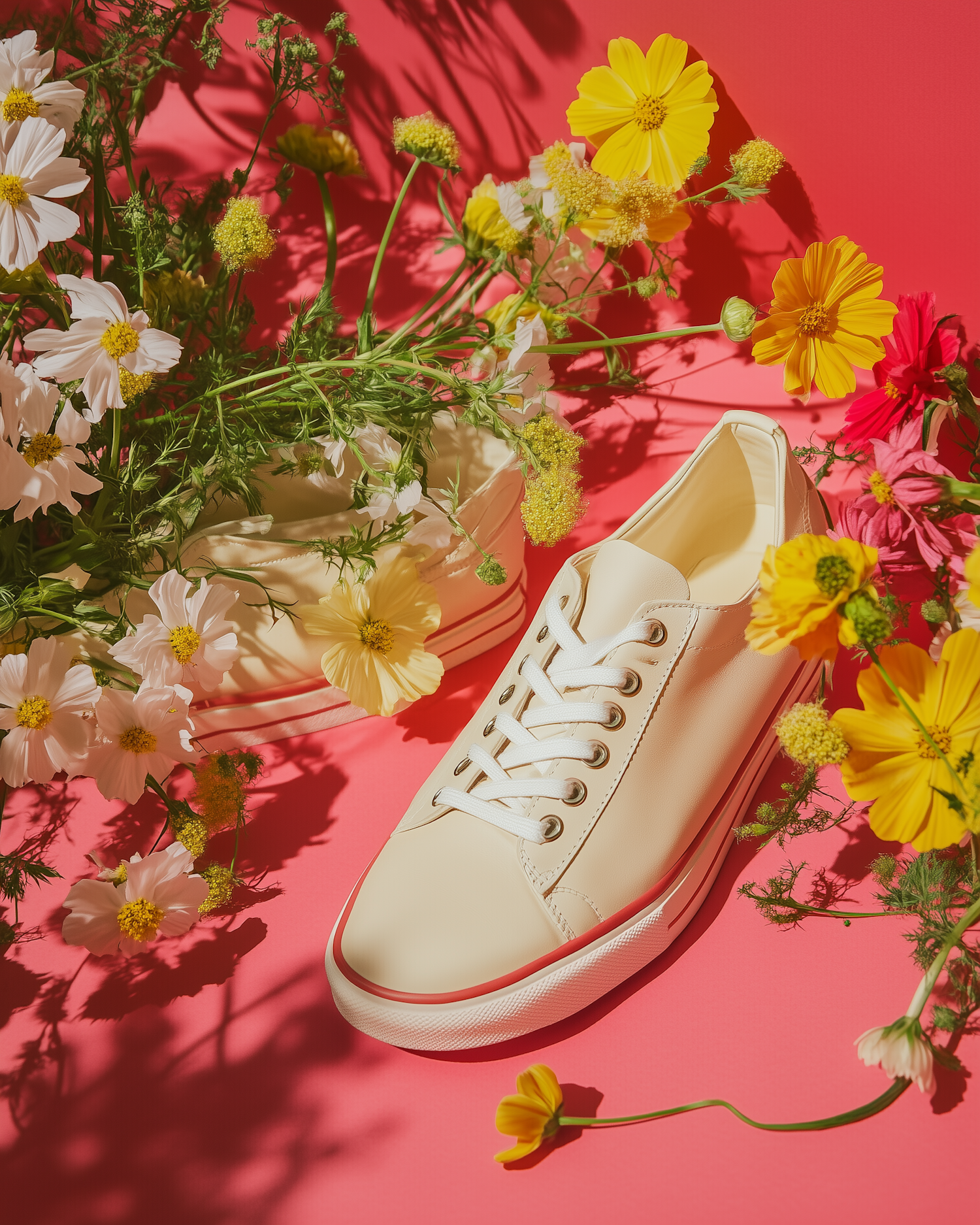 Sneaker with Flowers