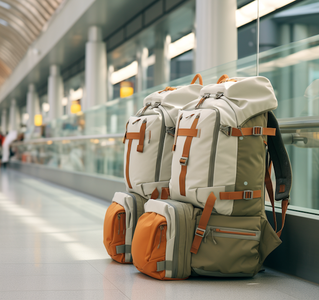 Urban Adventurer Deluxe Backpack with Orange Highlights