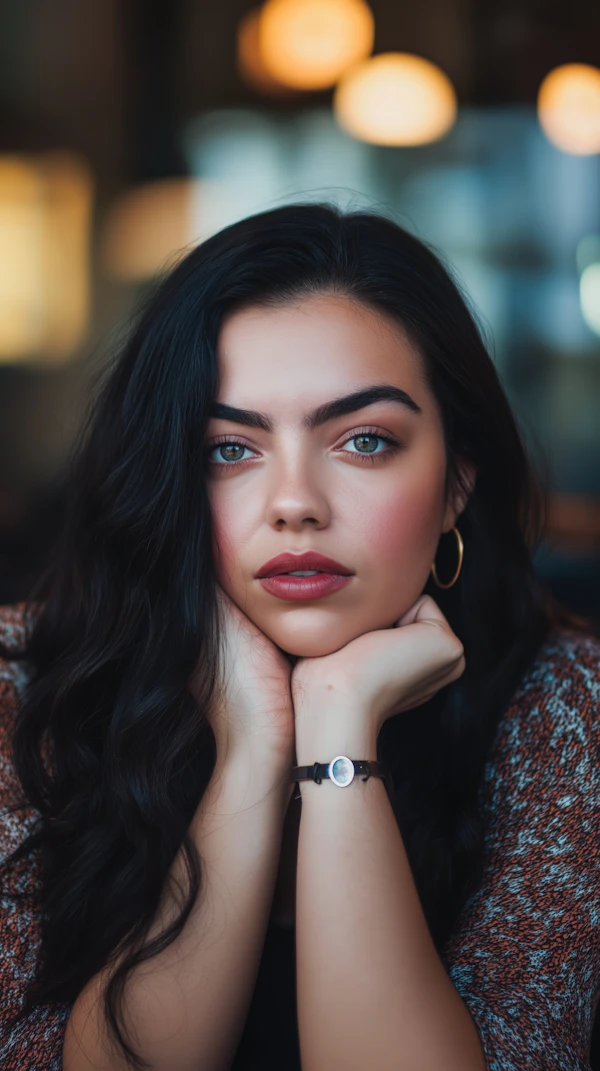 Contemplative Young Woman