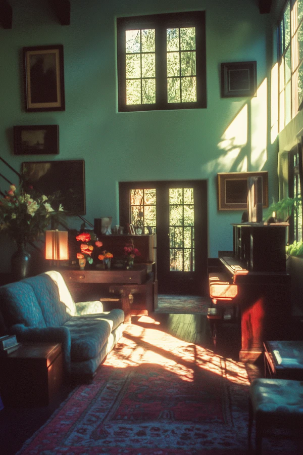 Cozy Sunlit Living Room