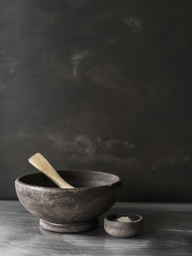 Rustic Ceramic Bowls Still Life