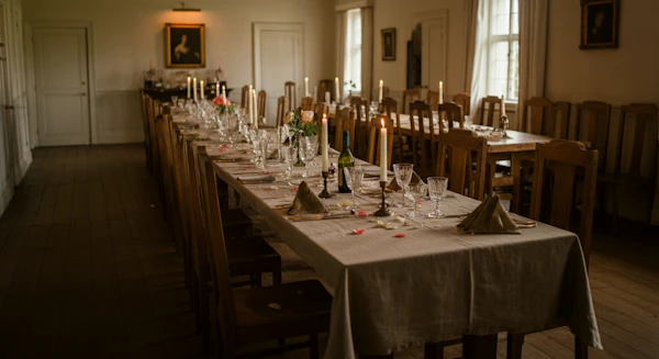 Rustic Dining Table Setup