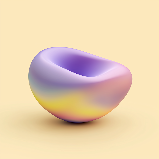 Abstract Pastel Object