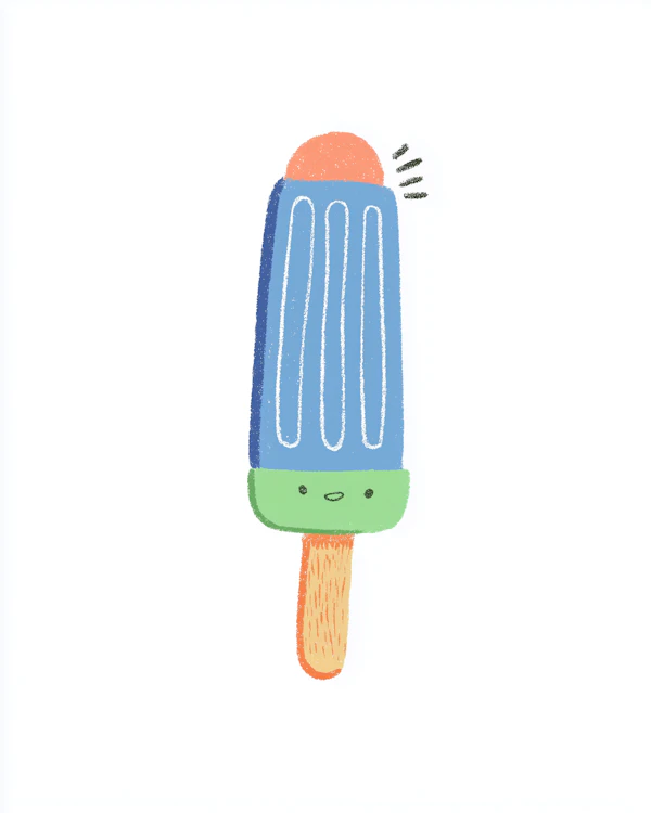Cheerful Popsicle Art