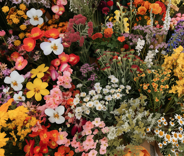 Vibrant Floral Array
