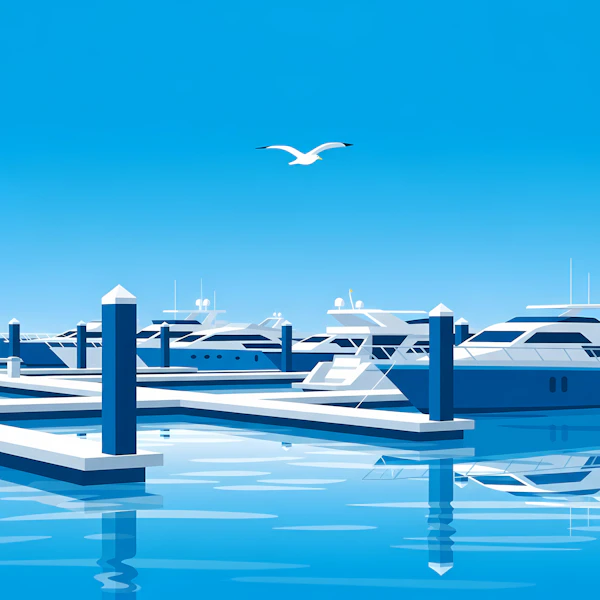 Luxury Marina Scene