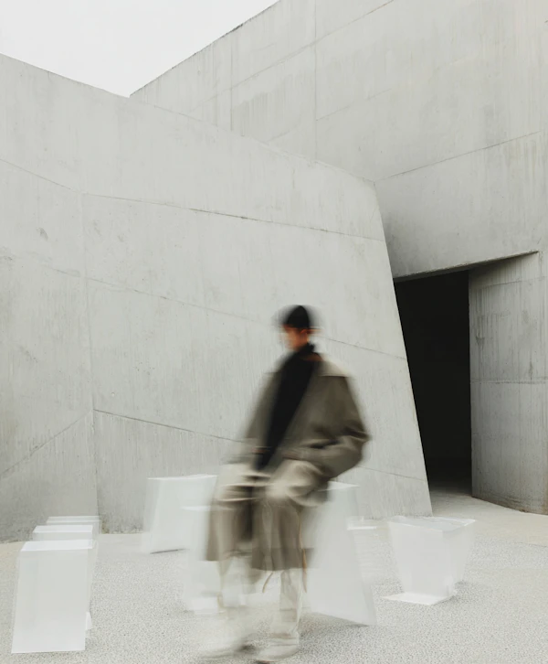 Minimalist Concrete Scene