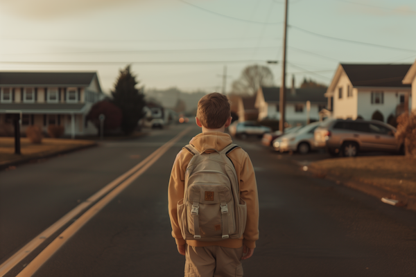 Suburban Morning Walk