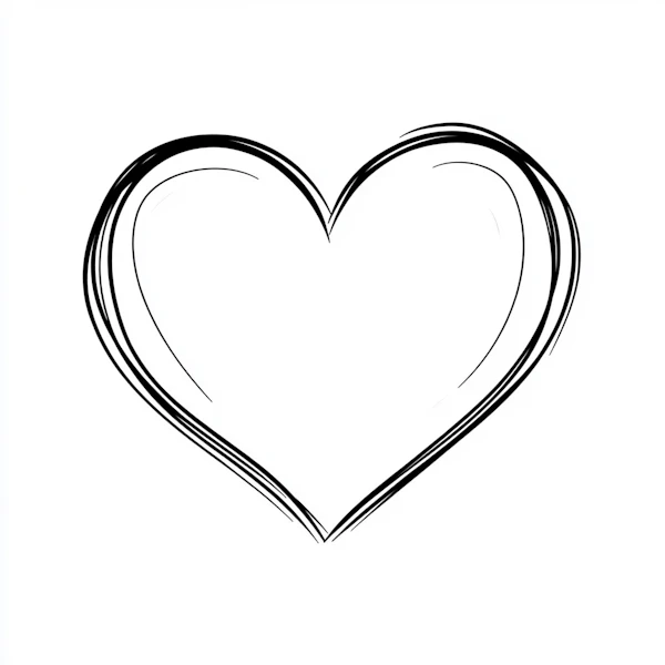 Sketchy Heart Illustration