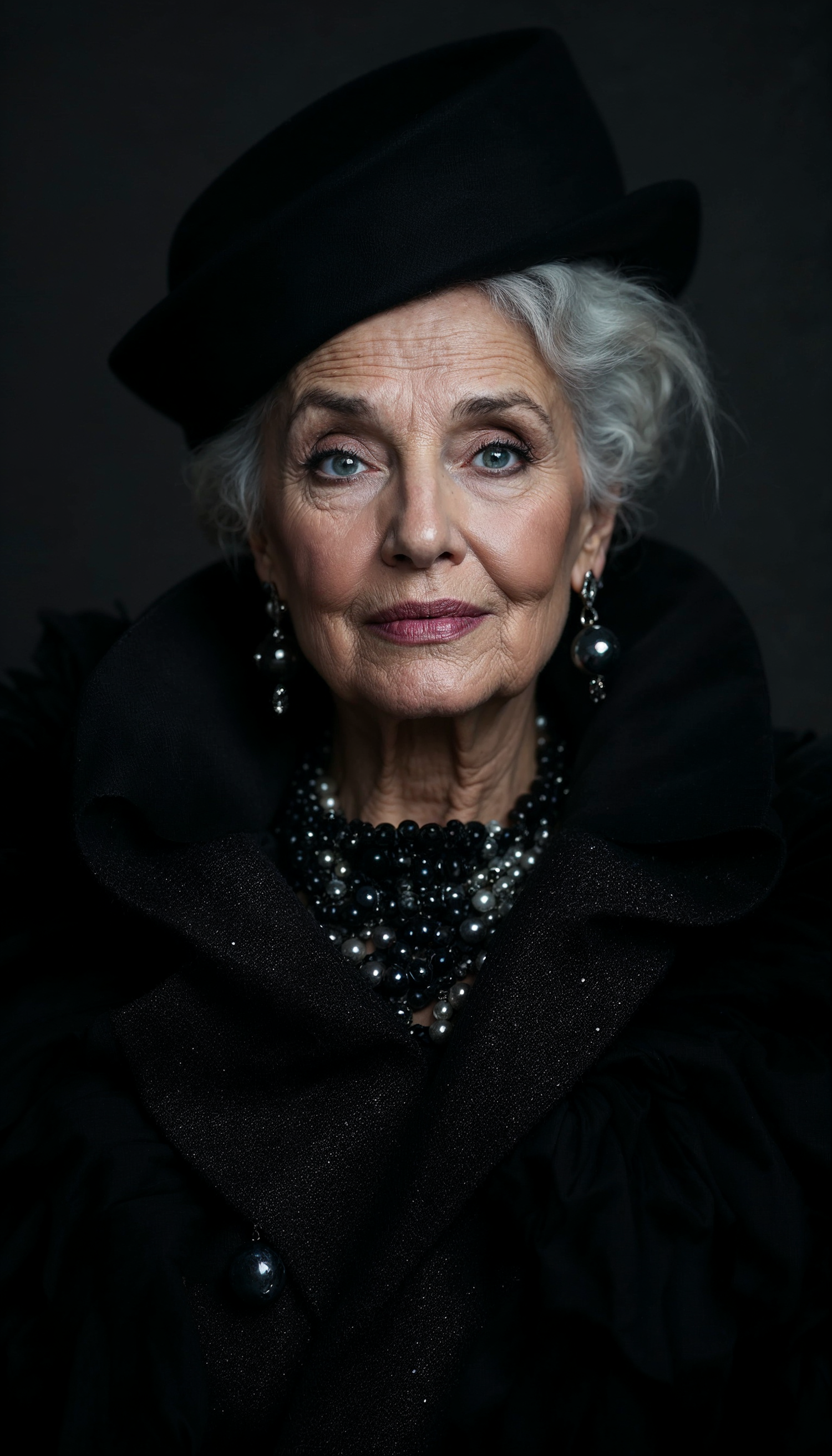 Elegant Elderly Woman Portrait