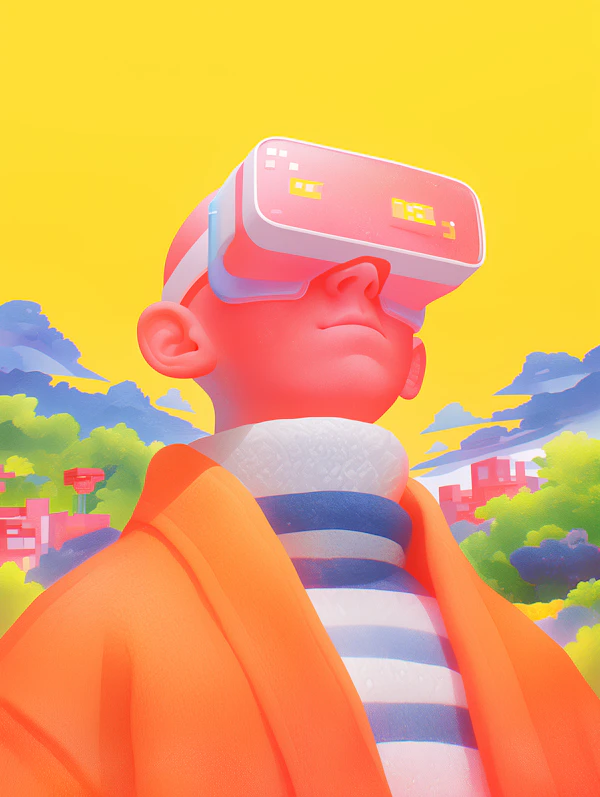 Futuristic VR Portrait