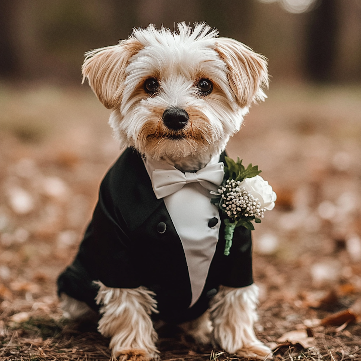 Dog in Tuxedo