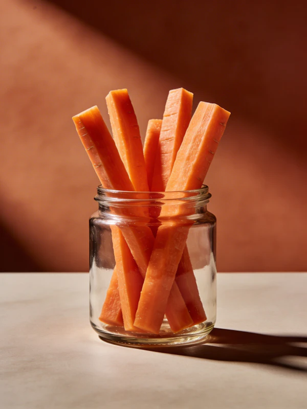 Carrot Sticks in Jar